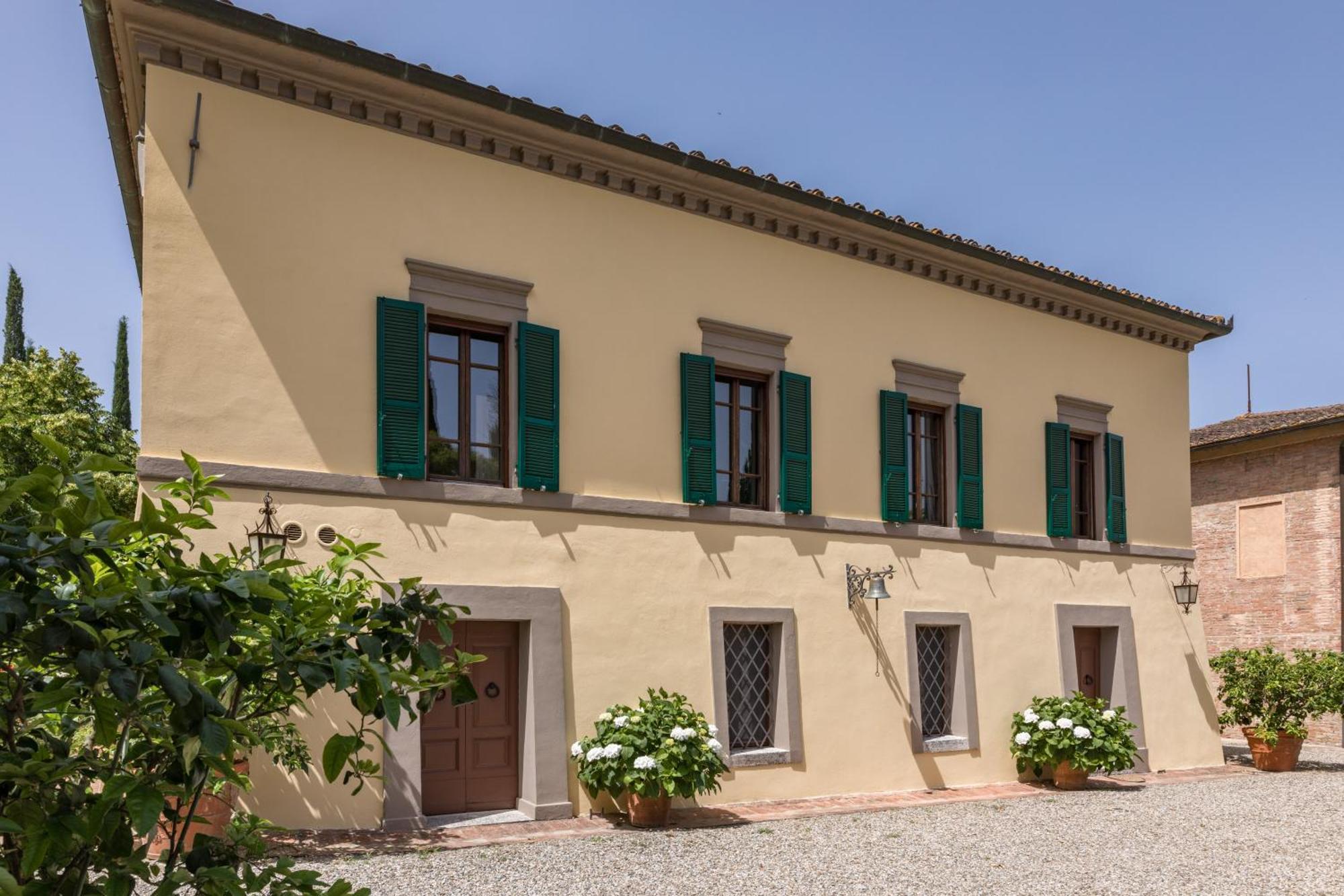 Villa Agriturismo Tenuta La Campana Asciano Luaran gambar